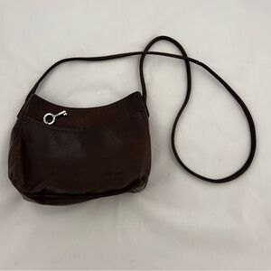 Fossil Dark Brown Leather Crossbody Bag